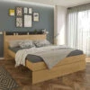 Lit Avec Tête De Lit En Bois Imitation Chêne - LI9051 2 Lit Avec Tête De Lit En Bois Imitation Chêne - LI9051 -Doublures De Lit Soldes 2024 1711 ambiance 2