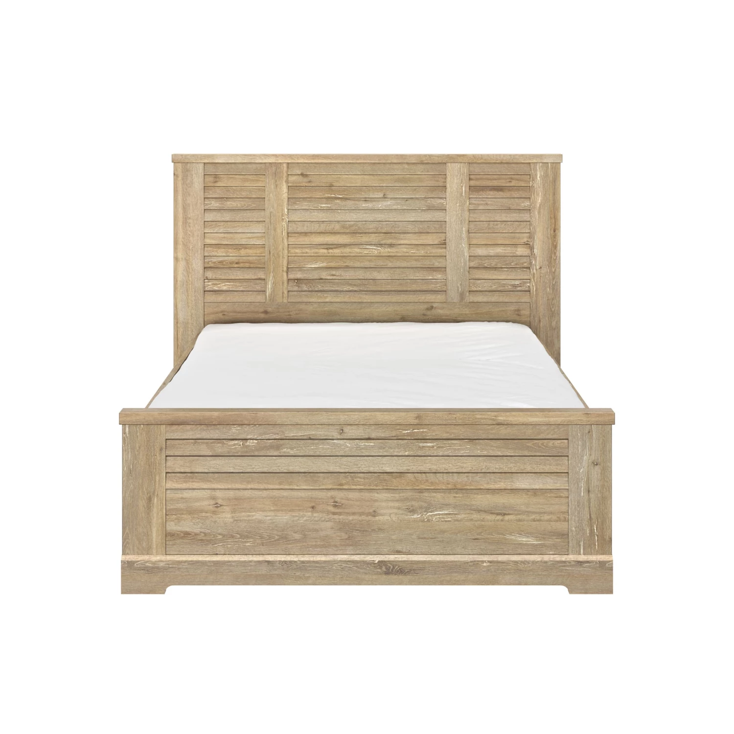 Lit En Bois Clair Imitation Châtaignier - LT5066 8 Lit En Bois Clair Imitation Châtaignier - LT5066 – Image 6