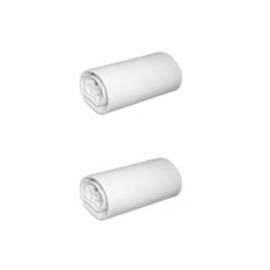 Lot De 2 Draps Housses Jersey Blancs Bonnet 30 Cm 100% Coton Biologique