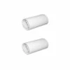 Lot De 2 Draps Housse Jersey Blanc Bonnet 40 Cm -Doublures De Lit Soldes 2024 2dh blanc fond blanc 2