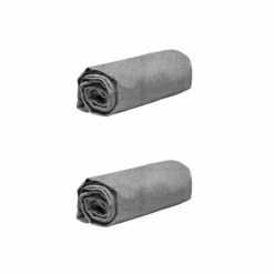 Lot De 2 Draps Housses Jersey Gris Chiné Bonnet 30 Cm