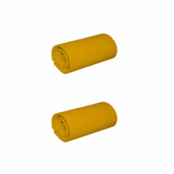 Lot De 2 Draps Housses Jersey Jaune Moutarde Bonnet 30 Cm