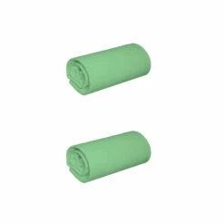 Lot De 2 Draps Housses Jersey Vert Jade Bonnet 30 Cm 100% Coton Biologique