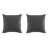 Lot De 2 Taies D'oreiller Brodées Plis Religieuses Anthracite 2 Lot De 2 Taies D'oreiller Brodées Plis Religieuses Anthracite -Doublures De Lit Soldes 2024 2to agathe anthracite