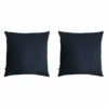 Lot De 2 Taies D'oreillers Double Gaze De Coton Marine 1 Lot De 2 Taies D'oreillers Double Gaze De Coton Marine -Doublures De Lit Soldes 2024 2to marine 3