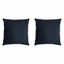 Lot De 2 Taies D'oreillers Double Gaze De Coton Marine
