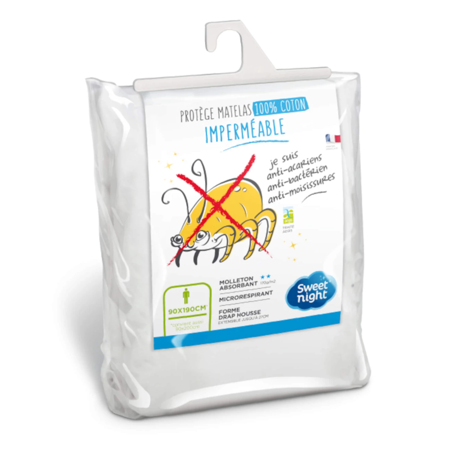 Protège Matelas Anti-acariens Imperméable Molleton 100% Coton 7 Protège Matelas Anti-acariens Imperméable Molleton 100% Coton – Image 5