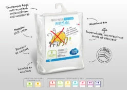 Protège Matelas Anti-acariens Imperméable Molleton 100% Coton 10 Protège Matelas Anti-acariens Imperméable Molleton 100% Coton -Doublures De Lit Soldes 2024 3377720089712 pm no mie aegis 80x190 200 cm visuel 5