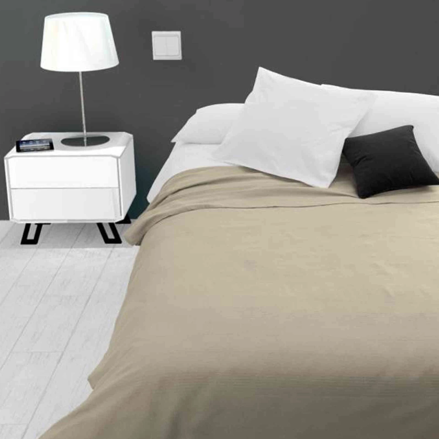 Jeté De Lit Adèle Taupe 3 Jeté De Lit Adèle Taupe