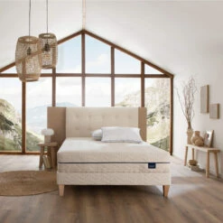 Ensemble Matelas Naturel Ressorts Et Latex Naturel, Sommier, Pieds, Couette Et Oreiller Aube 600 - SOMEO 27 Ensemble Matelas Naturel Ressorts Et Latex Naturel, Sommier, Pieds, Couette Et Oreiller Aube 600 - SOMEO -Doublures De Lit Soldes 2024 aube 600 ambiance 2