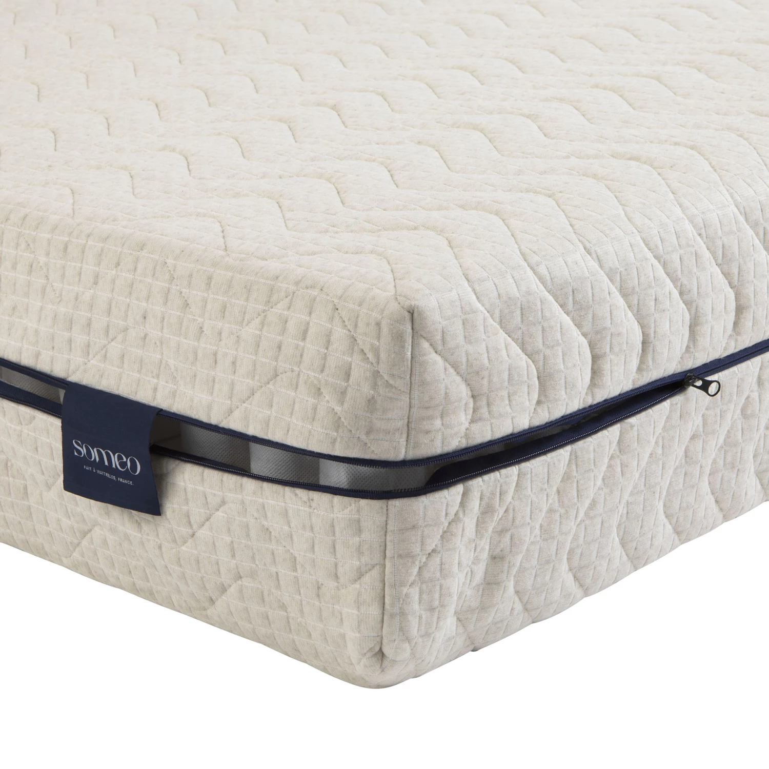 Ensemble Matelas Naturel Ressorts Et Latex Naturel, Sommier Et Pieds Aube 600 - SOMEO 9 Ensemble Matelas Naturel Ressorts Et Latex Naturel, Sommier Et Pieds Aube 600 - SOMEO – Image 7