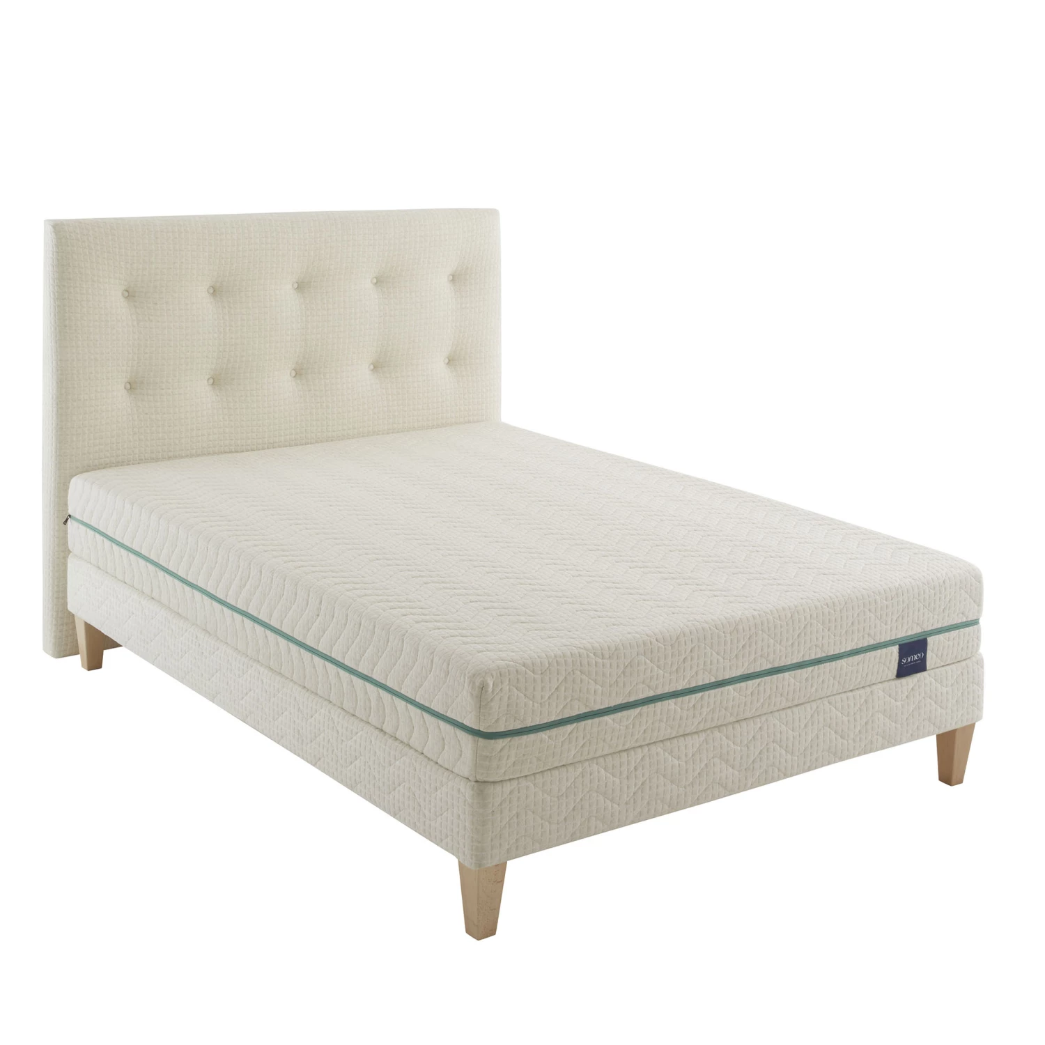 Ensemble Matelas Naturel Latex Naturel, Sommier, Pieds Et Tête De Lit Aube 700 - SOMEO 3 Ensemble Matelas Naturel Latex Naturel, Sommier, Pieds Et Tête De Lit Aube 700 - SOMEO