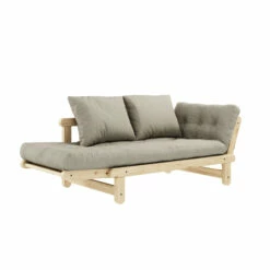 Banquette Ajustable BEAT En Pin Massif Naturel Matelas Inclus 75x200 -Doublures De Lit Soldes 2024 banquette beat deplie1 profil fond blanc.jpg