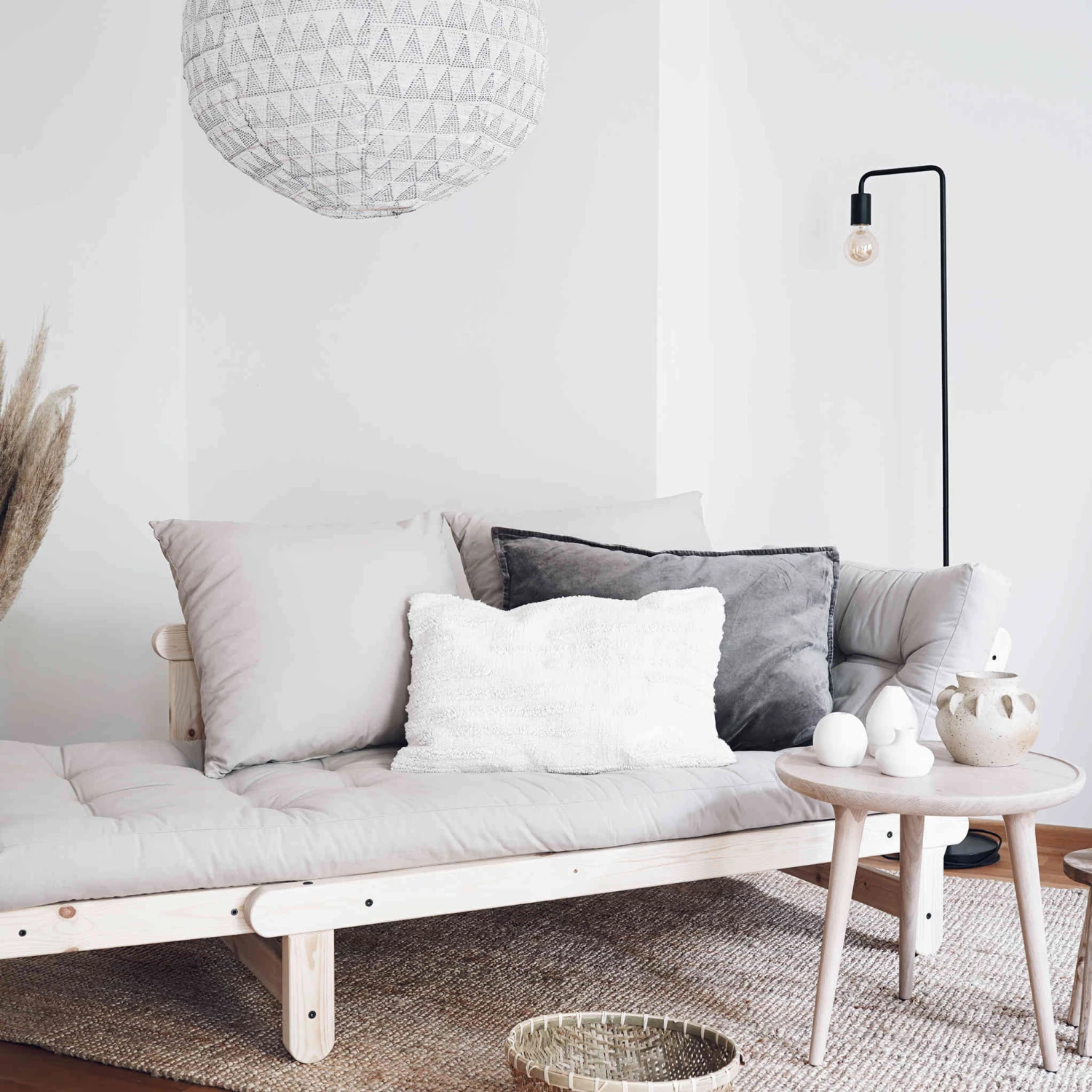 Banquette Ajustable BEAT En Pin Massif Blanc Matelas Inclus 75x200 8 Banquette Ajustable BEAT En Pin Massif Blanc Matelas Inclus 75x200 – Image 6