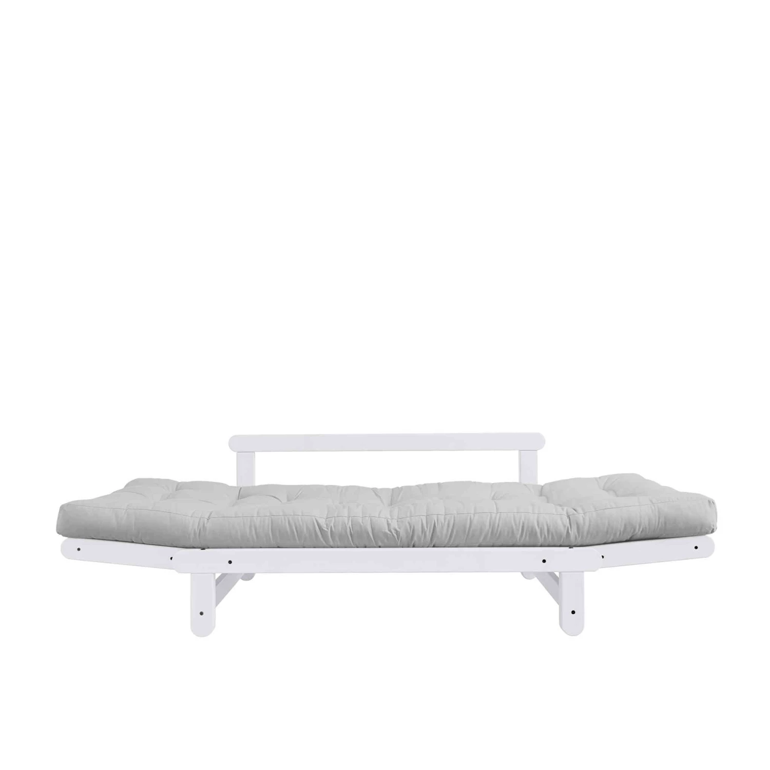 Banquette Ajustable BEAT En Pin Massif Blanc Matelas Inclus 75x200 5 Banquette Ajustable BEAT En Pin Massif Blanc Matelas Inclus 75x200 – Image 3
