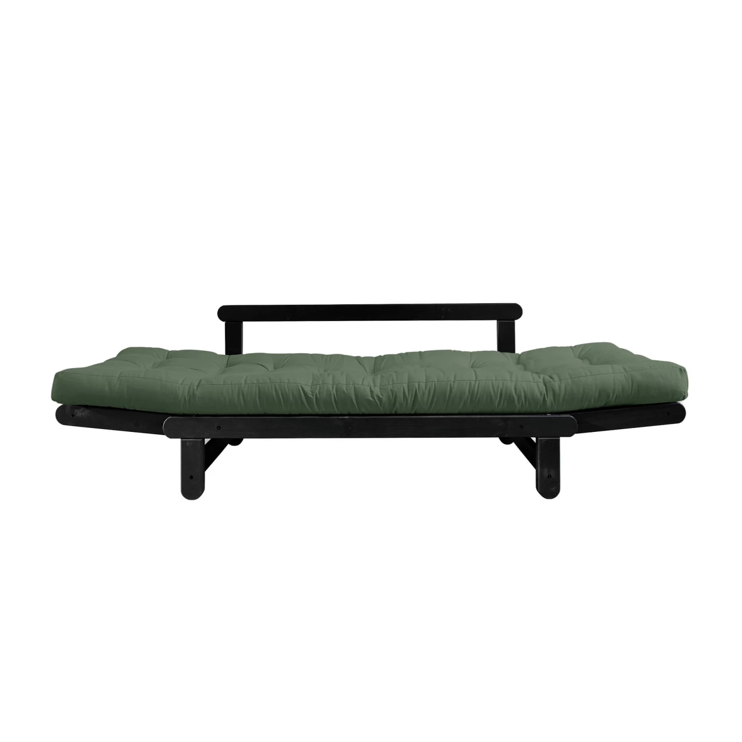 Banquette Ajustable BEAT En Pin Massif Noir Matelas Inclus 75x200 5 Banquette Ajustable BEAT En Pin Massif Noir Matelas Inclus 75x200 – Image 3