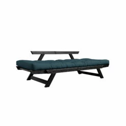 Banquette Ajustable BEBOP En Pin Massif Noir Matelas 75x200 + Coussins 40x60 Inclus 11 Banquette Ajustable BEBOP En Pin Massif Noir Matelas 75x200 + Coussins 40x60 Inclus -Doublures De Lit Soldes 2024 bebop bleu fond blanc 1