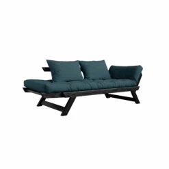 Banquette Ajustable BEBOP En Pin Massif Noir Matelas 75x200 + Coussins 40x60 Inclus 10 Banquette Ajustable BEBOP En Pin Massif Noir Matelas 75x200 + Coussins 40x60 Inclus -Doublures De Lit Soldes 2024 bebop bleu fond blanc 2