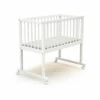 Berceau Bébé à Barreaux En Bois 40x80 2 Berceau Bébé à Barreaux En Bois 40x80 -Doublures De Lit Soldes 2024 berceau bebe a barreaux en bois blanc fond blanc 1