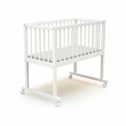 Berceau Bébé à Barreaux En Bois 40x80