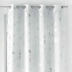 Rideau à œillets Bloomy 140x260 Cm 17 Rideau à œillets Bloomy 140x260 Cm -Doublures De Lit Soldes 2024 bloomy blanc argent zoom