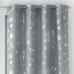 Rideau à œillets Bloomy 140x260 Cm 13 Rideau à œillets Bloomy 140x260 Cm -Doublures De Lit Soldes 2024 bloomy gris argent zoom