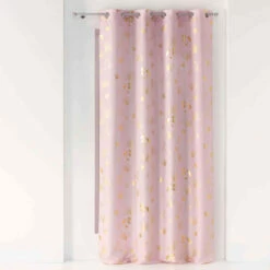 Rideau à œillets Bloomy 140x260 Cm 14 Rideau à œillets Bloomy 140x260 Cm -Doublures De Lit Soldes 2024 bloomy rose or