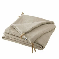 Couvre-lit à Nouettes Lin Lavé