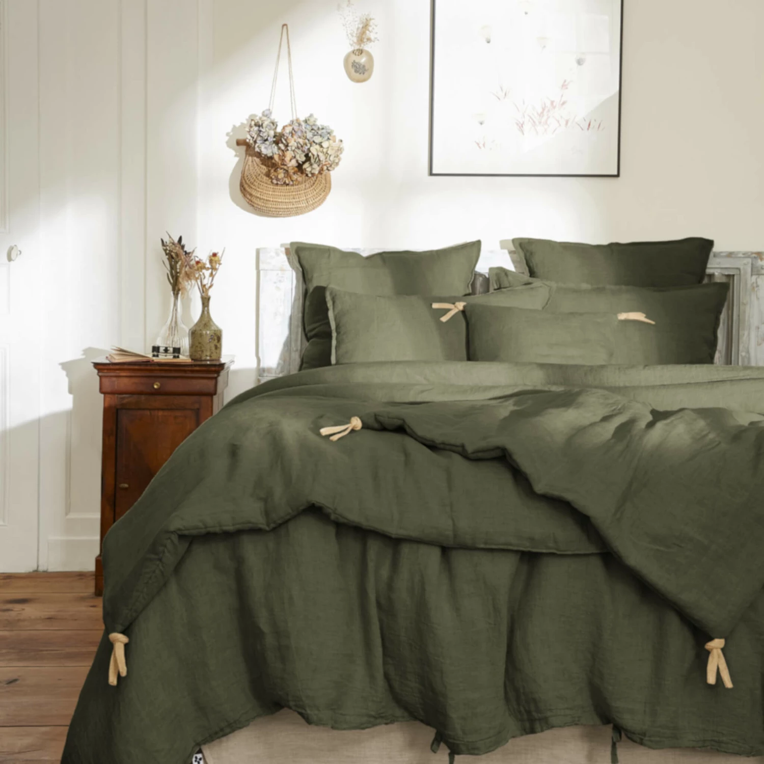 Couvre-lit à Nouettes Lin Lavé 15 Couvre-lit à Nouettes Lin Lavé – Image 13