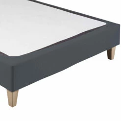 Cache-sommier Coton Jersey Anthracite 5 Cache-sommier Coton Jersey Anthracite -Doublures De Lit Soldes 2024 cache sommier anthracite zoom