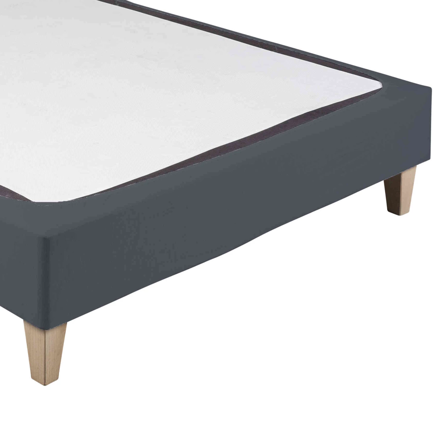 Cache-sommier Coton Jersey Anthracite 4 Cache-sommier Coton Jersey Anthracite – Image 2