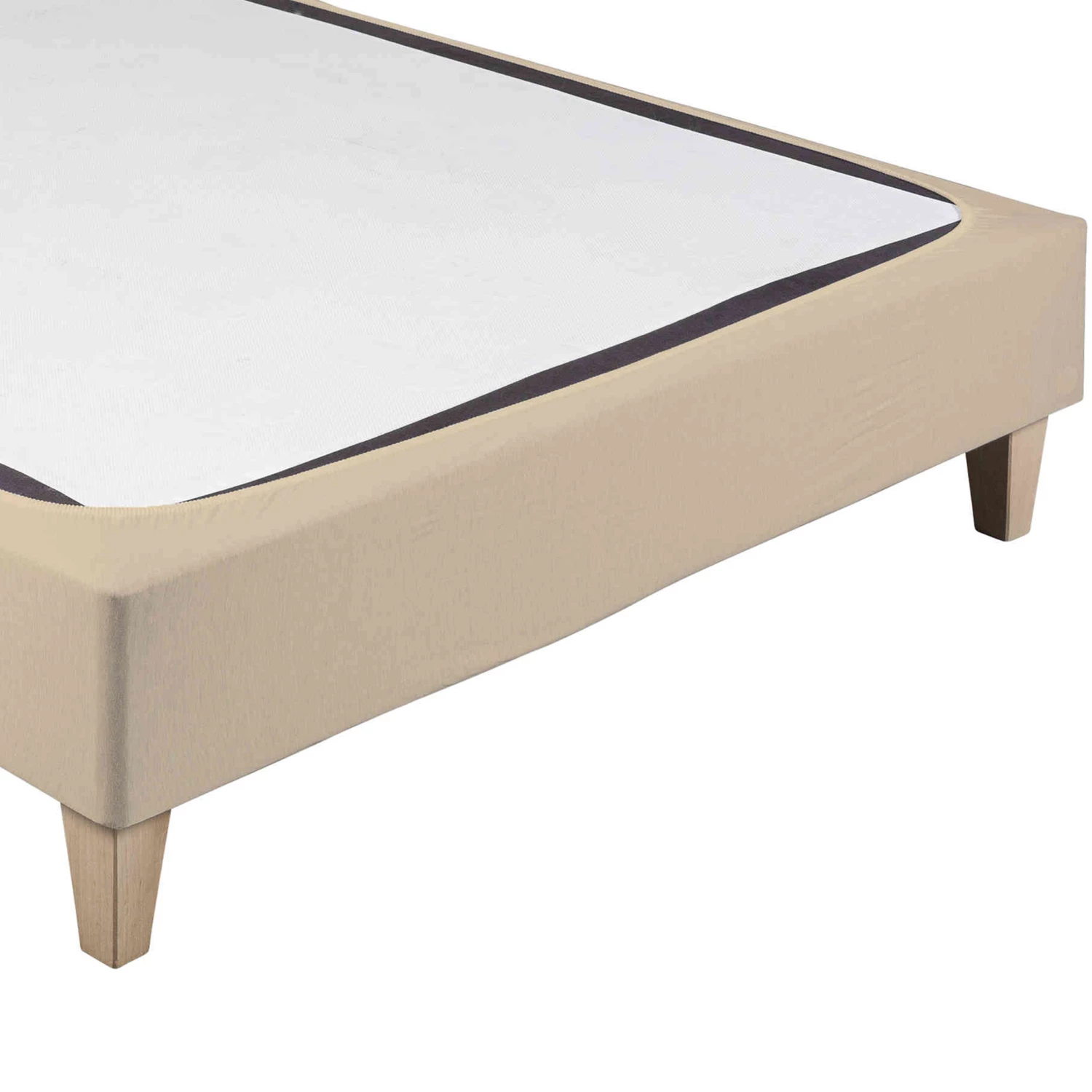 Cache-sommier Coton Jersey Beige 4 Cache-sommier Coton Jersey Beige – Image 2