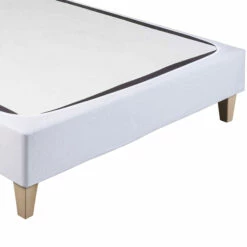 Cache-sommier Coton Jersey Blanc 5 Cache-sommier Coton Jersey Blanc -Doublures De Lit Soldes 2024 cache sommier blanc zoom