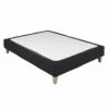 Cache-sommier Coton Jersey Noir 1 Cache-sommier Coton Jersey Noir -Doublures De Lit Soldes 2024 cache sommier noir 1