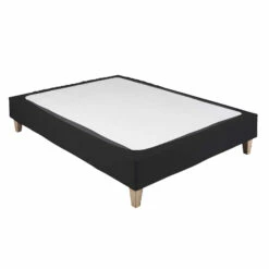 Cache-sommier Coton Jersey Noir