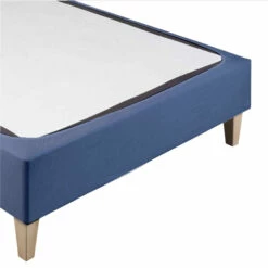 Cache-sommier Coton Jersey Bleu Océan 5 Cache-sommier Coton Jersey Bleu Océan -Doublures De Lit Soldes 2024 cache sommier bleu ocean face fond blanc