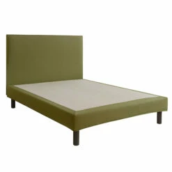 Cache-sommier Intégral 100% Coton Vert Mousse 10 Cache-sommier Intégral 100% Coton Vert Mousse -Doublures De Lit Soldes 2024 cache sommier mousse fond blanc 4