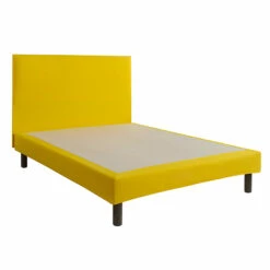 Cache-sommier Intégral 100% Coton Safran 10 Cache-sommier Intégral 100% Coton Safran -Doublures De Lit Soldes 2024 cache sommier safran fond blanc 4