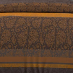 Parure De Lit Cachemire Marron 7 Parure De Lit Cachemire Marron -Doublures De Lit Soldes 2024 cachemire marron ambiance 3