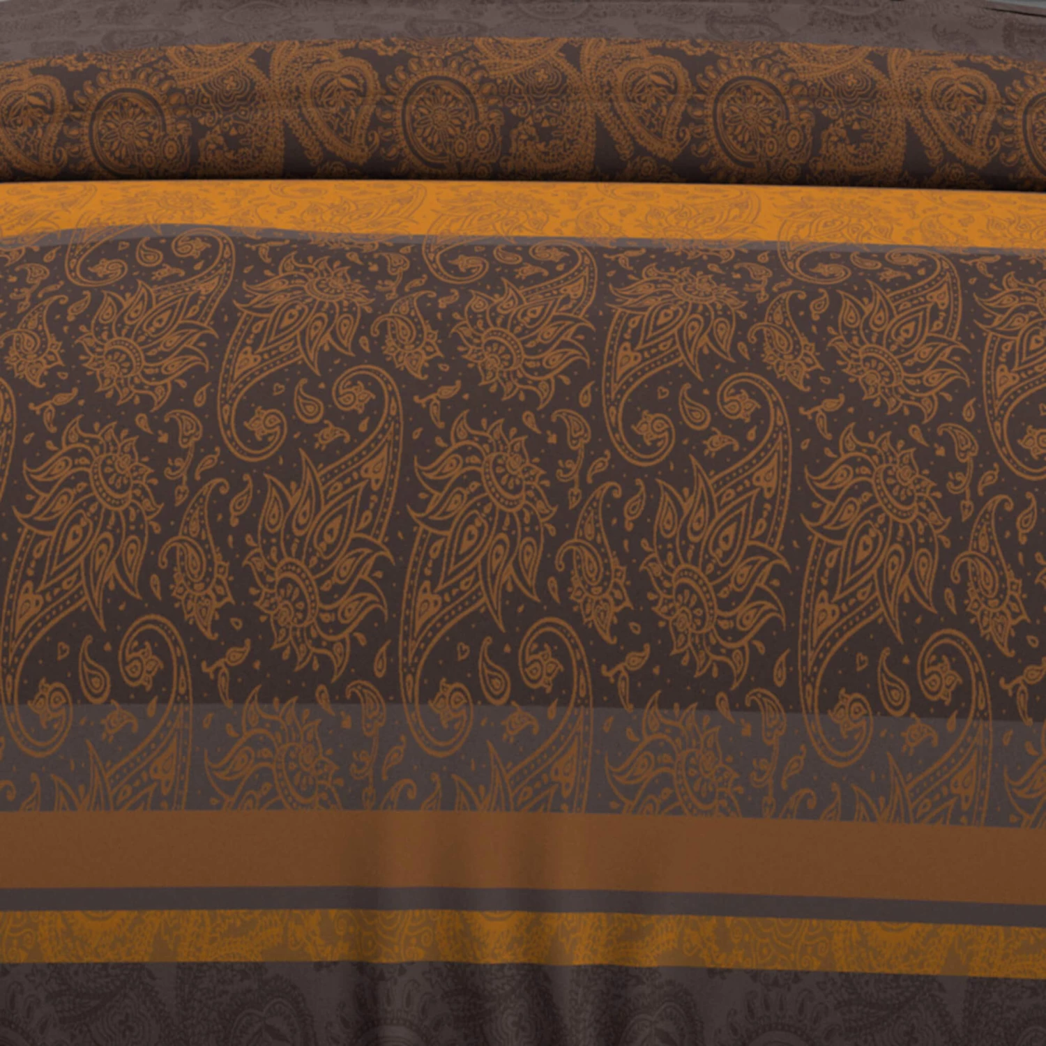 Parure De Lit Cachemire Marron 5 Parure De Lit Cachemire Marron – Image 3