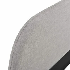 Lit En Bois Avec Tête De Lit Arrondie Tissu Gris Clair - LT17023 10 Lit En Bois Avec Tête De Lit Arrondie Tissu Gris Clair - LT17023 -Doublures De Lit Soldes 2024 cadre de lit gris clair 90x190 zoom tdl