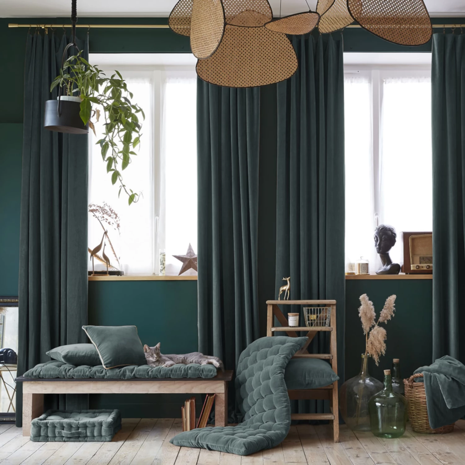 Rideau à Pinces Velours 140x270 Cm 4 Rideau à Pinces Velours 140x270 Cm – Image 2