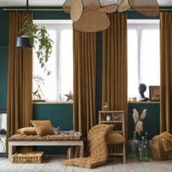 Rideau à Pinces Velours 140x270 Cm 8 Rideau à Pinces Velours 140x270 Cm -Doublures De Lit Soldes 2024 cesar amb1 camel min