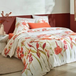 Parure De Lit Champ Terracotta