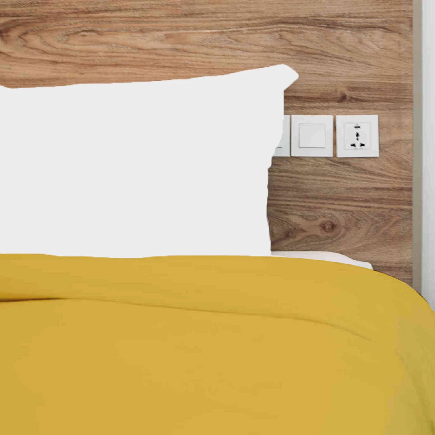 Housse De Couette 100% Coton Moutarde - Tradilinge 4 Housse De Couette 100% Coton Moutarde - Tradilinge – Image 2