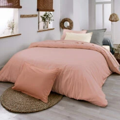Housse De Couette 100% Coton Biologique Blush - Tradilinge