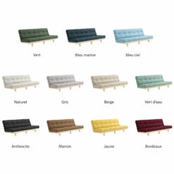 Banquette Ajustable LEAN En Pin Massif Naturel Avec Matelas Futon 130x190 16 Banquette Ajustable LEAN En Pin Massif Naturel Avec Matelas Futon 130x190 -Doublures De Lit Soldes 2024 couleurs banquette fond blanc 1