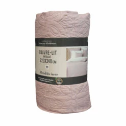 Couvre-lit Microfibre Lavée Matelassé Florette 240x220 Cm 22 Couvre-lit Microfibre Lavée Matelassé Florette 240x220 Cm -Doublures De Lit Soldes 2024 couvre lit florette rose 2