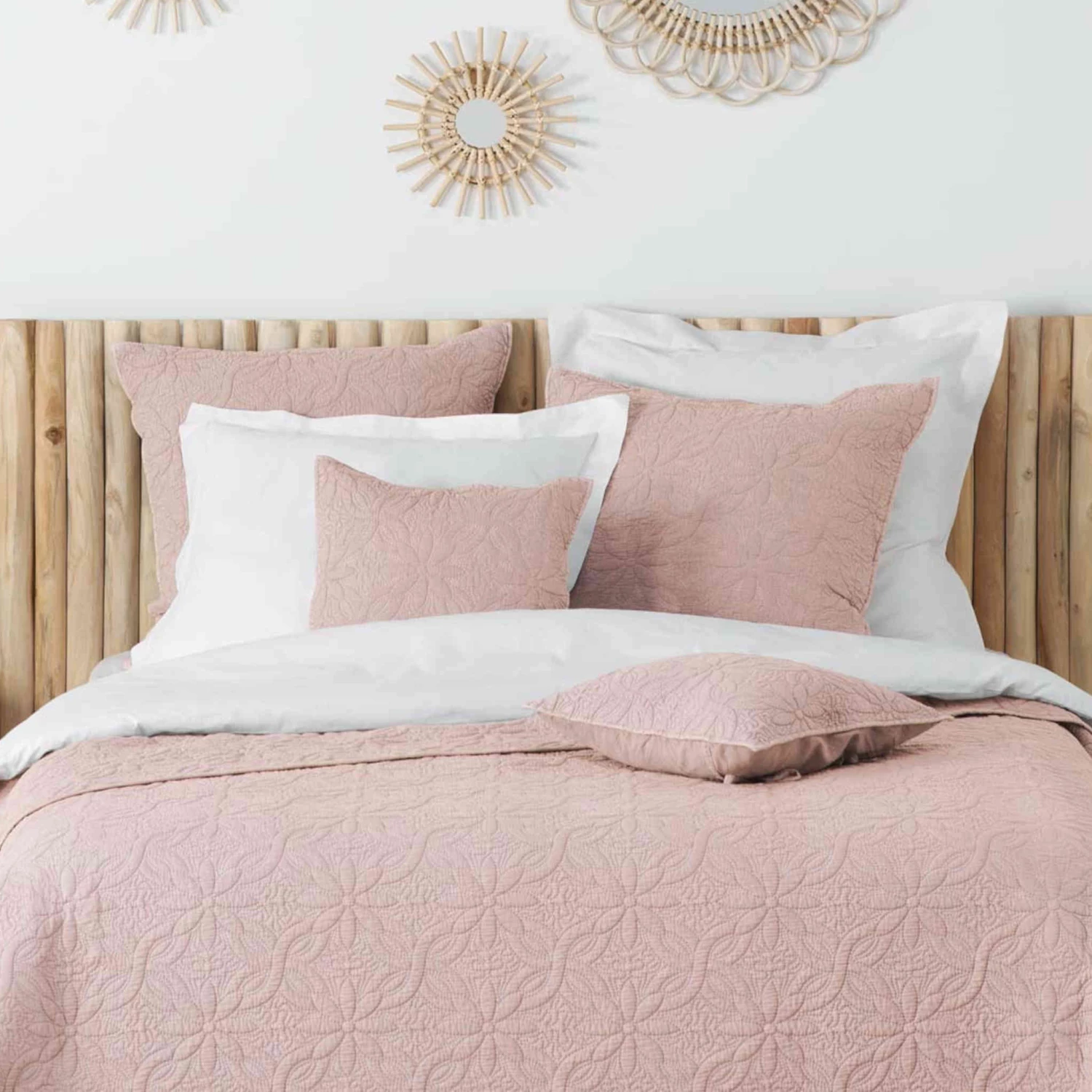 Couvre-lit Microfibre Lavée Matelassé Florette 240x220 Cm 10 Couvre-lit Microfibre Lavée Matelassé Florette 240x220 Cm – Image 8