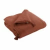 Couvre-lit Double Gaze De Coton Orange -Doublures De Lit Soldes 2024 couvre lit terracotta
